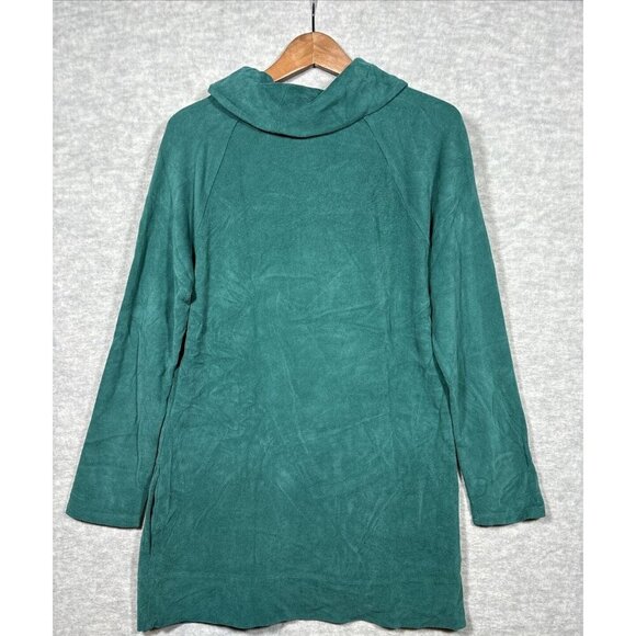 J Jill Pure Women’s Shirt Sz M Green Cowl Neck Pullover Soft Touch Cotton Casual - Picture 5 of 5